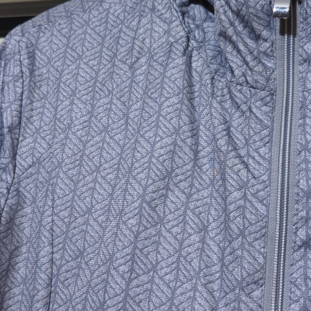 Zeroxposur Silver/Gray Geometric Print Lined Hood… - image 2